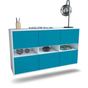 Sideboard Rockford, Türkis, hängend (136x79x35cm)