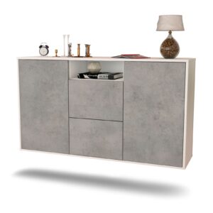 Sideboard Dayton, Beton, hängend (136x79x35cm)