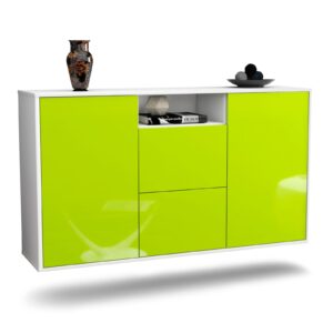 Sideboard Dayton, Grün, hängend (136x79x35cm)