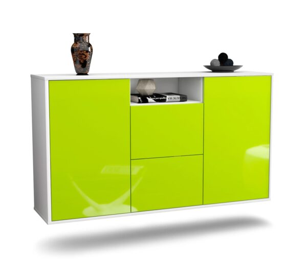 Sideboard Dayton, Grün, hängend (136x79x35cm)