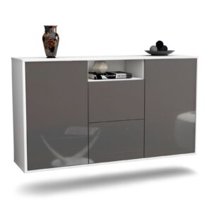 Sideboard Dayton, Grau, hängend (136x79x35cm)
