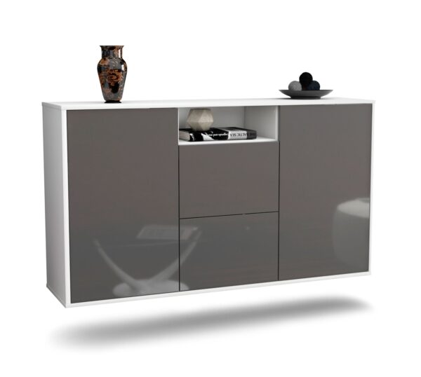 Sideboard Dayton, Grau, hängend (136x79x35cm)