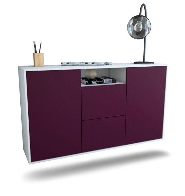 Sideboard Dayton, Lila, hängend (136x79x35cm)