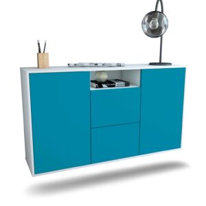 Sideboard Dayton, Türkis, hängend (136x79x35cm)