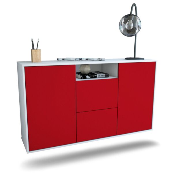 Sideboard Dayton, Bordeaux, hängend (136x79x35cm)