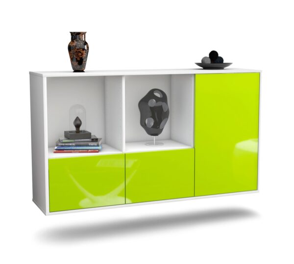 Sideboard Springfield, Grün, hängend (136x79x35cm)