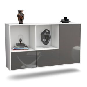Sideboard Springfield, Grau, hängend (136x79x35cm)