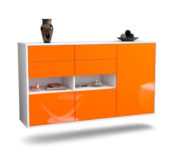 Sideboard Santa Rosa, Orange, hängend (136x79x35cm)
