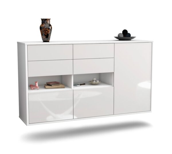 Sideboard Santa Rosa, Weiß, hängend (136x79x35cm)