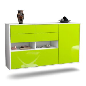 Sideboard Santa Rosa, Grün, hängend (136x79x35cm)