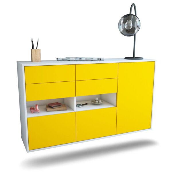 Sideboard Santa Rosa, Gelb, hängend (136x79x35cm)