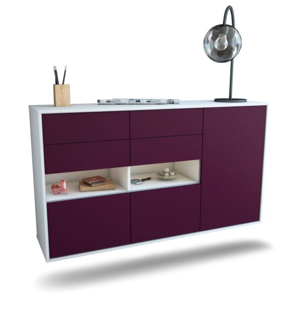 Sideboard Santa Rosa, Lila, hängend (136x79x35cm)