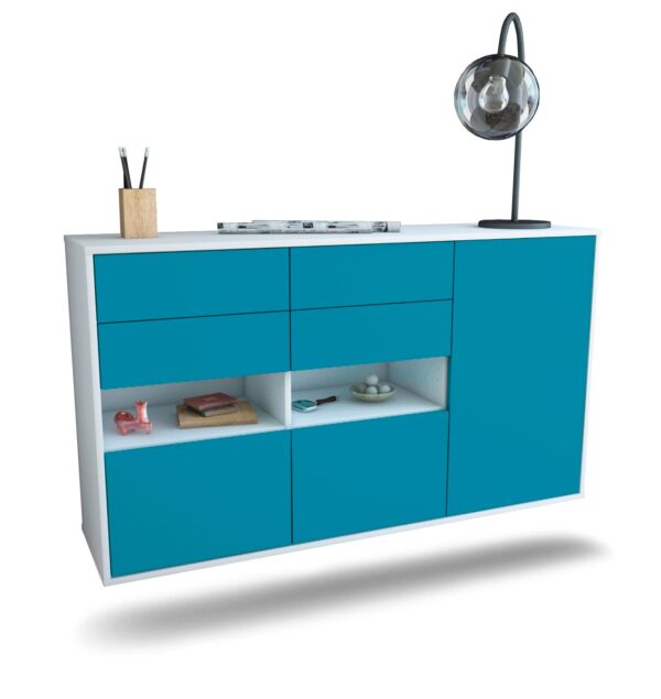 Sideboard Santa Rosa, Türkis, hängend (136x79x35cm)