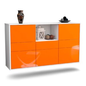 Sideboard Pomona, Orange, hängend (136x79x35cm)