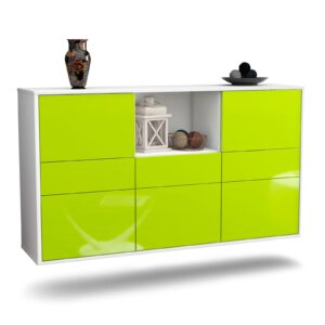 Sideboard Pomona, Grün, hängend (136x79x35cm)