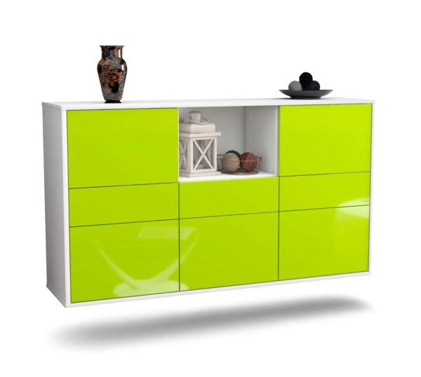 Sideboard Pomona, Grün, hängend (136x79x35cm)