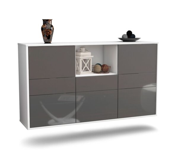 Sideboard Pomona, Grau, hängend (136x79x35cm)