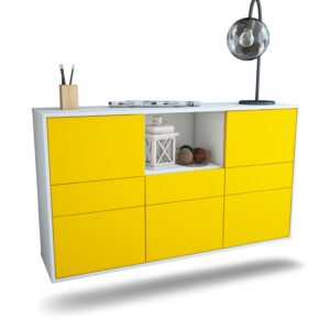 Sideboard Pomona, Gelb, hängend (136x79x35cm)