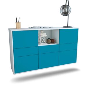 Sideboard Pomona, Türkis, hängend (136x79x35cm)