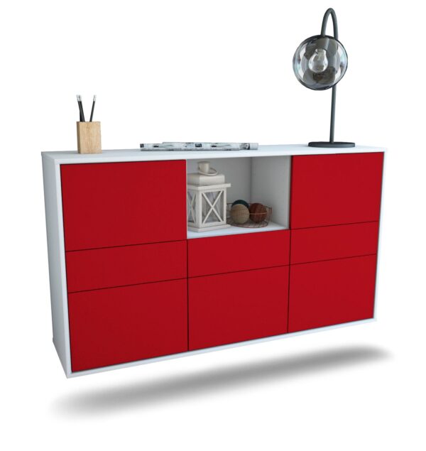 Sideboard Pomona, Bordeaux, hängend (136x79x35cm)