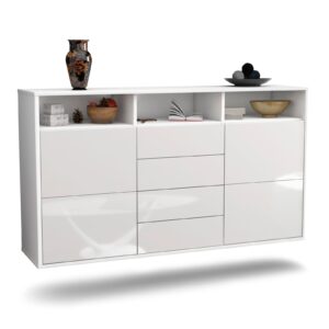 Sideboard Salem, Weiß, hängend (136x79x35cm)