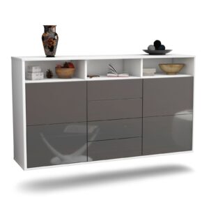 Sideboard Salem, Grau, hängend (136x79x35cm)