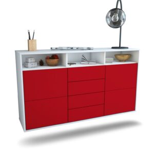 Sideboard Salem, Bordeaux, hängend (136x79x35cm)
