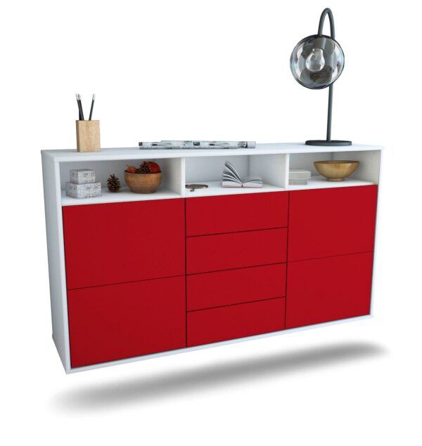 Sideboard Salem, Bordeaux, hängend (136x79x35cm)