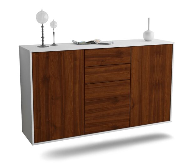 Sideboard Sioux Falls, Walnuss, hängend (136x79x35cm)