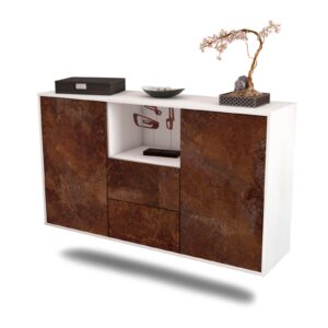 Sideboard Port St. Lucie, Rost, hängend (136x79x35cm)