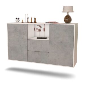 Sideboard Port St. Lucie, Beton, hängend (136x79x35cm)