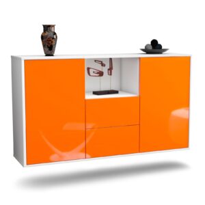Sideboard Port St. Lucie, Orange, hängend (136x79x35cm)