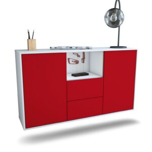 Sideboard Port St. Lucie, Bordeaux, hängend (136x79x35cm)