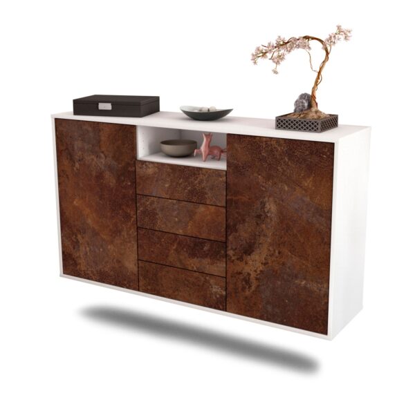 Sideboard Eugene, Rost, hängend (136x79x35cm)