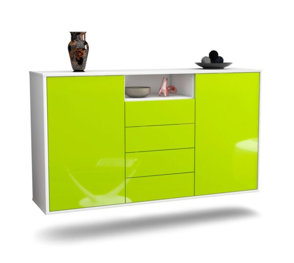 Sideboard Eugene, Grün, hängend (136x79x35cm)