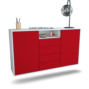 Sideboard Eugene, Bordeaux, hängend (136x79x35cm)