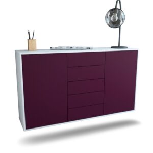 Sideboard Pembroke Pines, Lila, hängend (136x79x35cm)