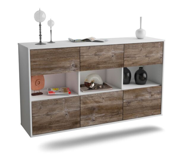 Sideboard Paterson, Treibholz, hängend (136x79x35cm)