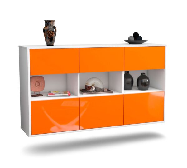 Sideboard Paterson, Orange, hängend (136x79x35cm)