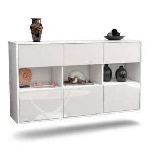 Sideboard Paterson, Weiß, hängend (136x79x35cm)