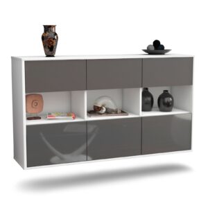 Sideboard Paterson, Grau, hängend (136x79x35cm)