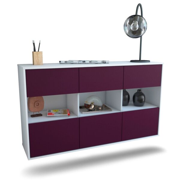 Sideboard Paterson, Lila, hängend (136x79x35cm)