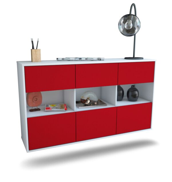 Sideboard Paterson, Bordeaux, hängend (136x79x35cm)