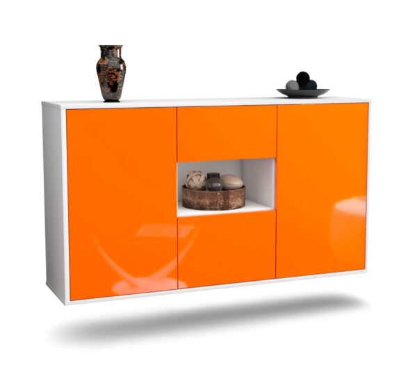 Sideboard Pasadena, Orange, hängend (136x79x35cm)