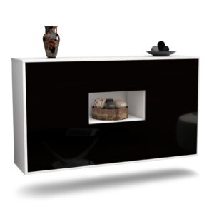 Sideboard Pasadena, Schwarz, hängend (136x79x35cm)