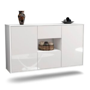 Sideboard Pasadena, Weiß, hängend (136x79x35cm)