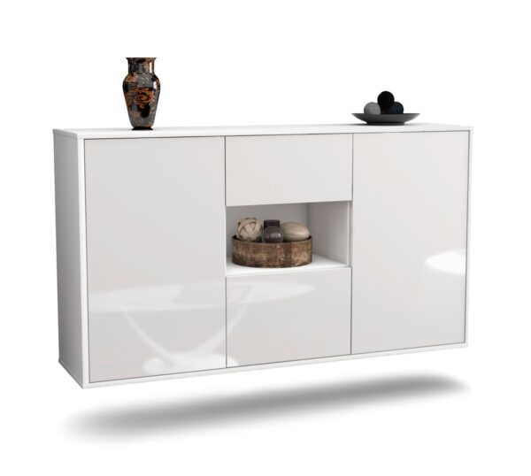 Sideboard Pasadena, Weiß, hängend (136x79x35cm)