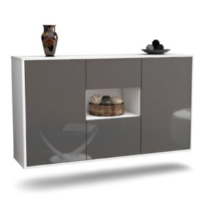 Sideboard Pasadena, Grau, hängend (136x79x35cm)