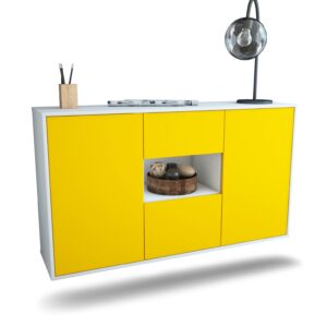 Sideboard Pasadena, Gelb, hängend (136x79x35cm)