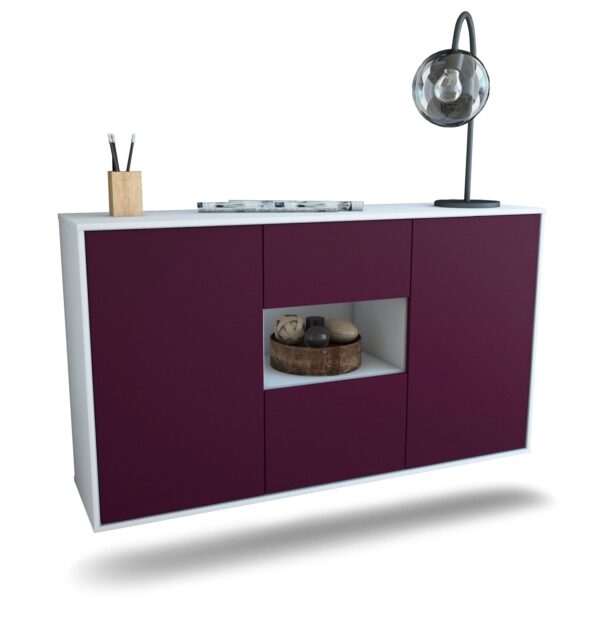 Sideboard Pasadena, Lila, hängend (136x79x35cm)